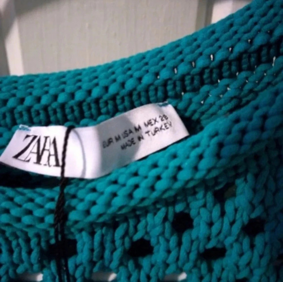 ZARA crocheted cropped vest tank top-medium new - Picture 4 of 7